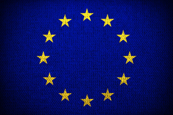 European Union flag background - Fotoğraf, Görsel