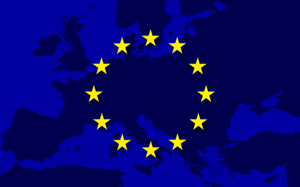 Az európai uniós lobogó háttere - Fotó, kép