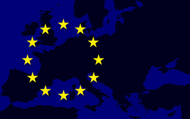 Fundo da bandeira da União Europeia
 - Foto, Imagem