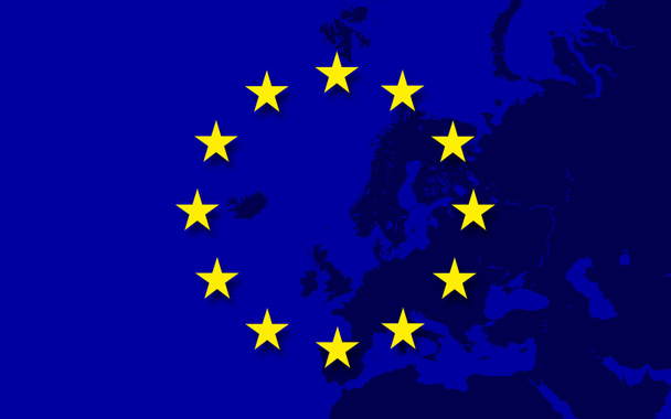 European Union flag background - Photo, Image