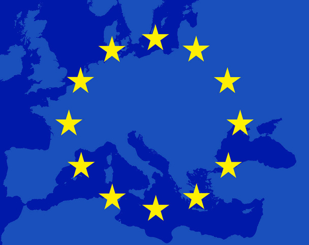 Fondo de bandera de la Unión Europea
 - Foto, Imagen