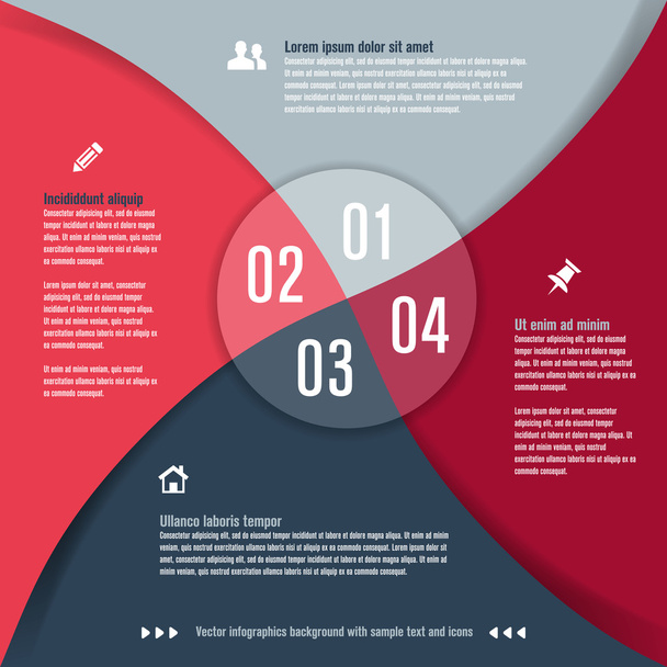 Modern design template for infographics - Vector, Image