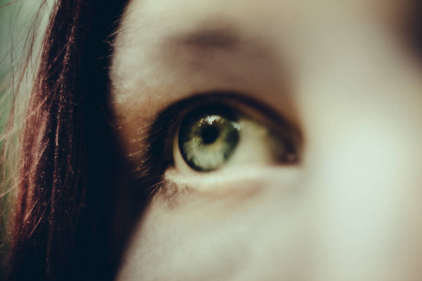 verde olho humano closeup foto
 - Foto, Imagem
