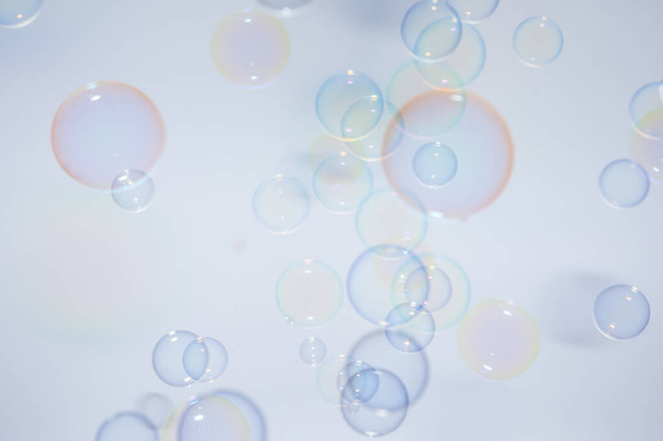 Burbujas fondo colorido blanco
 - Foto, imagen