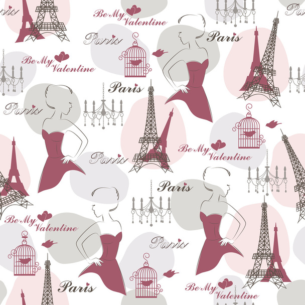 Stylish seamless pattern for holidays. - Vector, Image