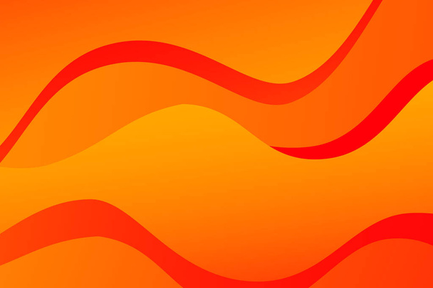 Абстрактный оранжевый и красный восковой фон с кривыми линиями. Ожог. Огонь. Пламя.  - Фото, изображение