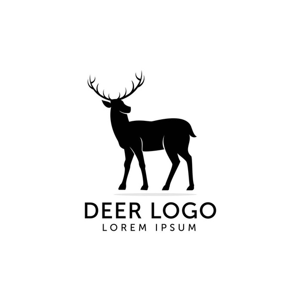 шаблон дизайну логотипу оленя векторна іконка силует
 - Вектор, зображення