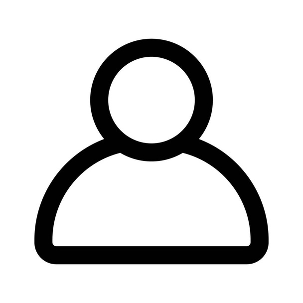 Profil Linie Stil-Vektor-Symbol, das leicht geändert oder bearbeitet werden kann - Foto, Bild