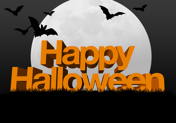 Happy Halloween text
 - Фото, изображение