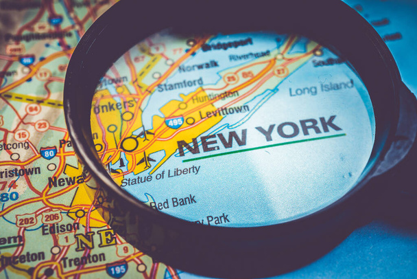 New York na mapě - Fotografie, Obrázek