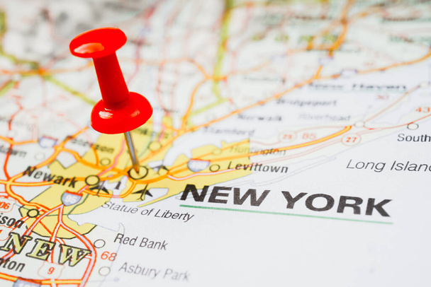 Nueva York en el mapa
 - Foto, imagen