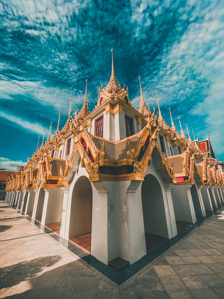 Loha Prasat temple in Bangkok old town in Thailand - Fotografie, Obrázek