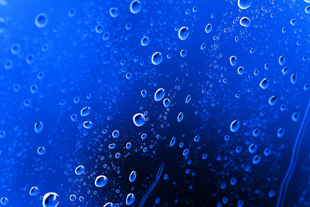 Blue Abstract Water Drops Background . Photo of an abstract texture - Foto, imagen