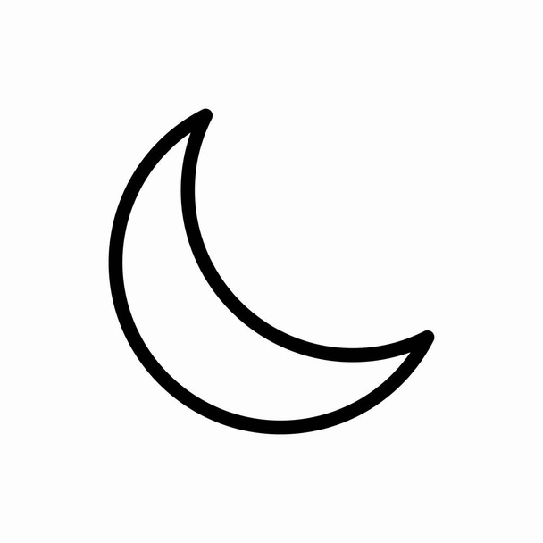 概要月のアイコン月のベクトルイラスト。ウェブとモバイルのシンボル - ベクター画像