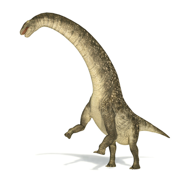 tytanozaur dinozaurów, realistyczne i naukowo poprawne przedstawienie. - Zdjęcie, obraz
