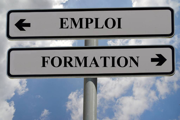 Signos que indican empleo y formación
 - Foto, imagen