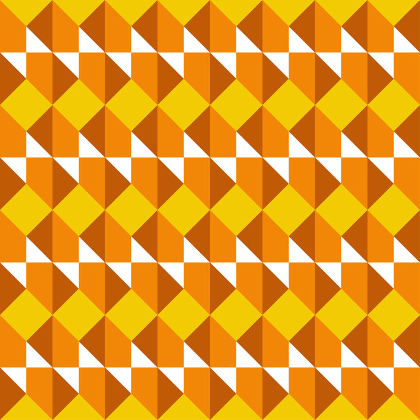 Abstract vierkanten en perspectief illusie collage patroon. Vector naadloos patroon ontwerp voor textiel, mode, papier en verpakking. - Vector, afbeelding