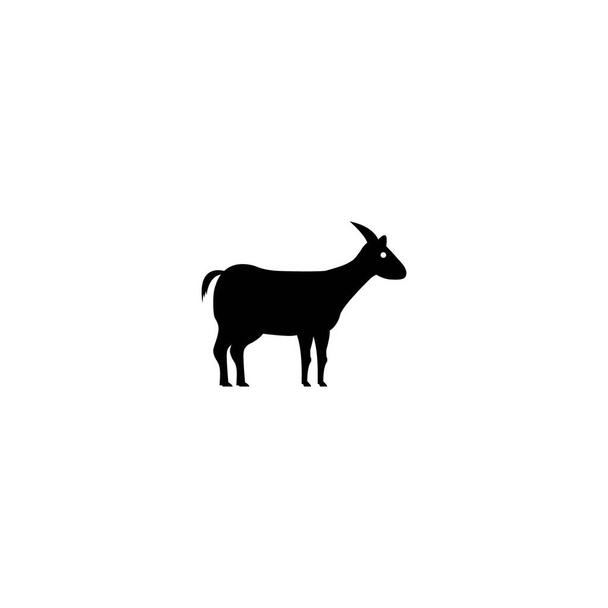 Kozí ikona vektor v módním stylu. Ilustrace symbolu ovce - Vektor, obrázek