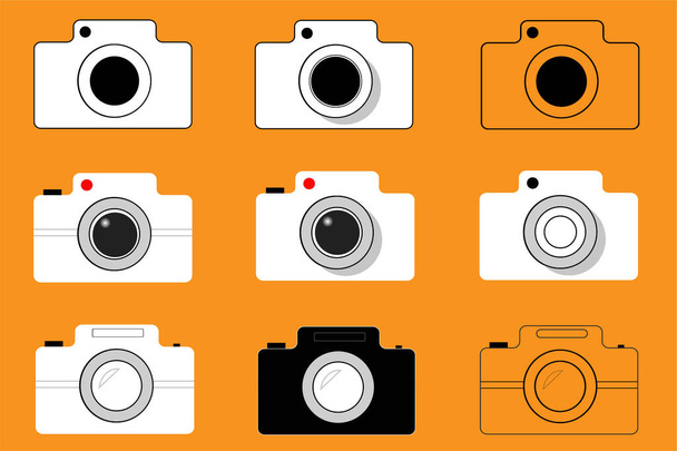 Camera 's collectie icon pack, Fotografie pictogrammen in voor elk doel - Vector, afbeelding
