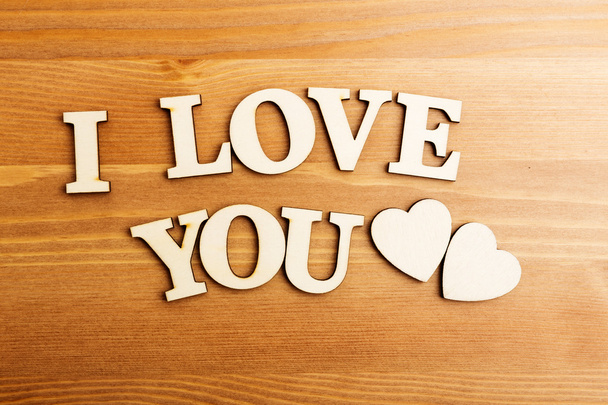 dřevěné písmena, miluji tě - Fotografie, Obrázek