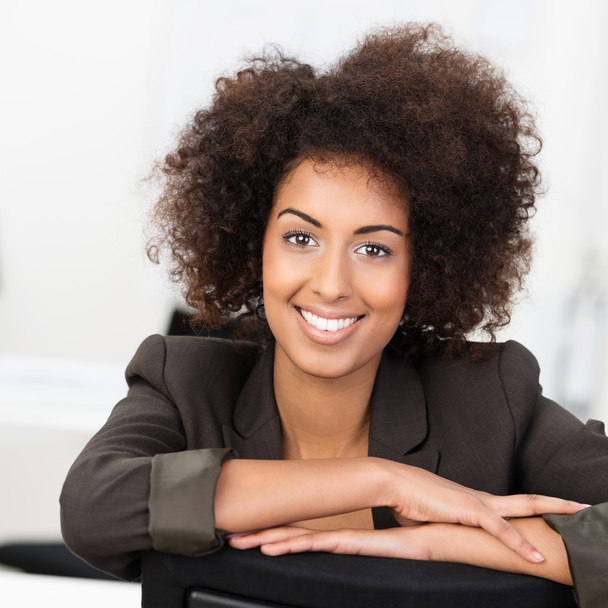 African American businesswoman with a lovely smile - Фото, изображение