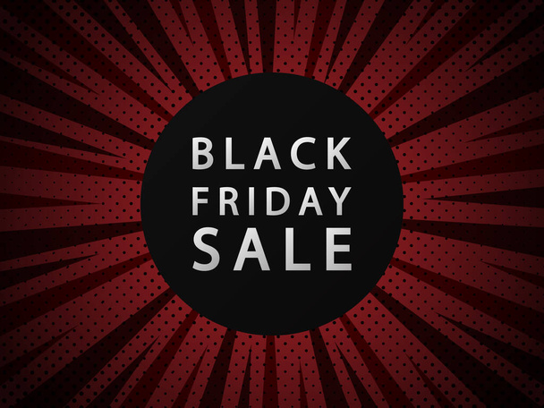 Μαύρη Παρασκευή πώληση vector banner σκούρο φόντο αφίσα - Φωτογραφία, εικόνα