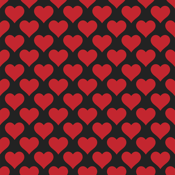 Szívek zökkenőmentes minta Grunge kézzel rajzolt Valentin-napi háttér - Fotó, kép