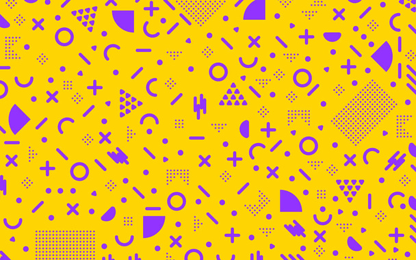 Μέμφις μοτίβο Ελάχιστο αφηρημένο γεωμετρικό μοτίβο φόντου με διαφορετικά σχήματα  - Φωτογραφία, εικόνα