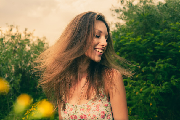 wind in hair in summer - Photo, Image