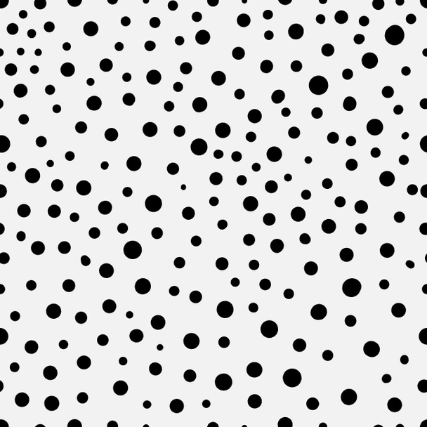 Schwarz und weiß Handgezeichneter abstrakter Hintergrund Polka Dot Muster Dotwork - Foto, Bild