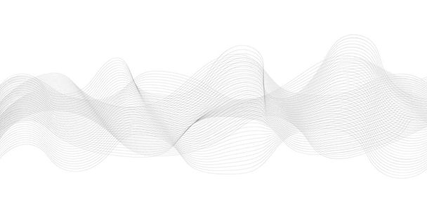 Σύγχρονη ρίγες κύμα σε λευκό φόντο Αφηρημένη διανυσματική εικονογράφηση - Φωτογραφία, εικόνα