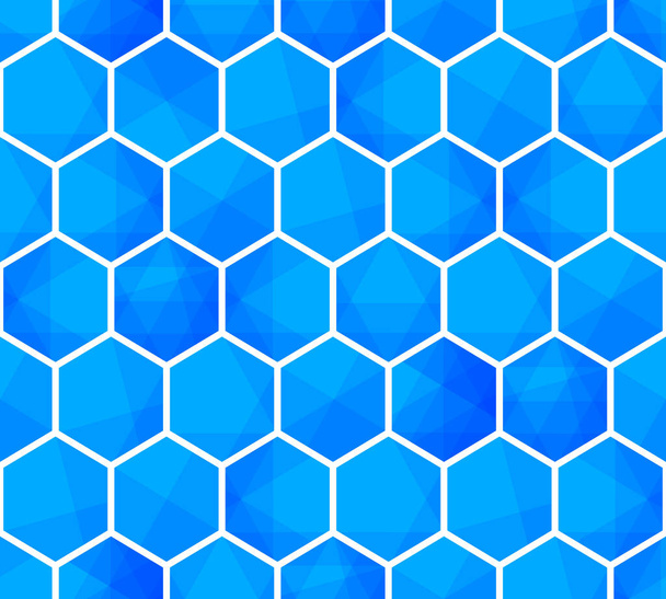 Resumen hexagonal fondo geométrico cuadrícula sin costura patrón
 - Foto, imagen