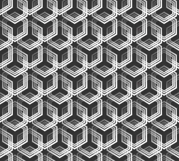 Abstrakti kuusikulmainen tausta geometrinen ruudukko saumaton kuvio - Valokuva, kuva