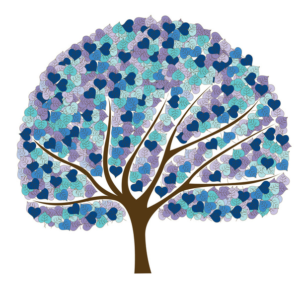 Colorful tree vector background set - Вектор,изображение