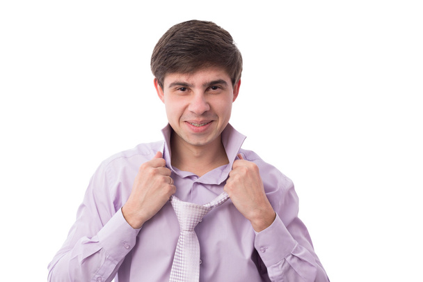 smiling man in shirt and tie - Foto, immagini