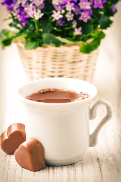 csokoládé és a kávé - Fotó, kép