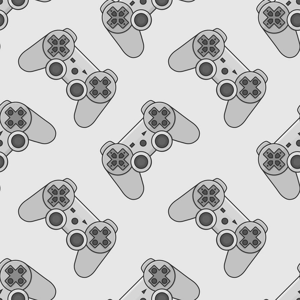 Video game controller gamepad achtergrond Gadgets en apparaten naadloos patroon  - Foto, afbeelding