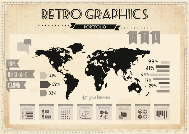 Set of infographic elements for high quality graphic projects - Vector, Image