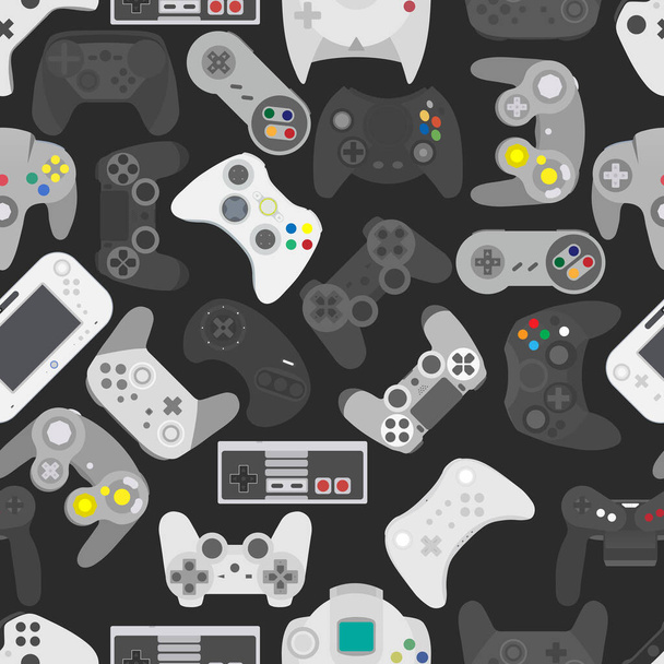 Controlador de videojuegos gamepad background Gadgets y dispositivos patrón sin fisuras
  - Foto, Imagen