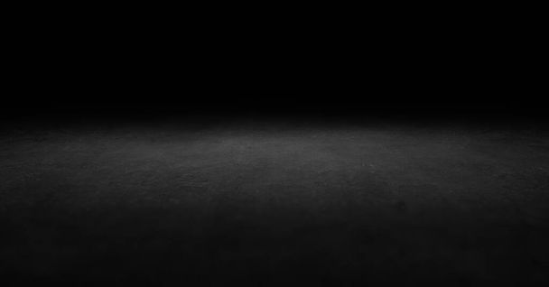 dunkle raue Zementwand und Hintergrund des Studioraums - Foto, Bild