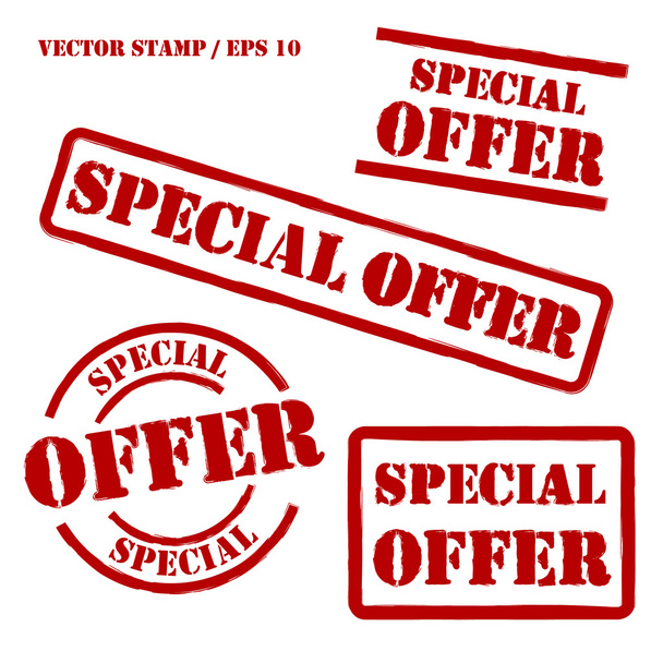 Special Offer Vector Stamps Set - Vector, Image