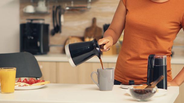 Pouring hot coffee - Fotografie, Obrázek