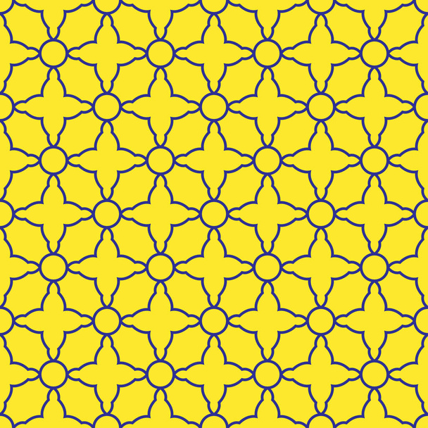 naadloos geometrisch abstract patroon. Indiaas, Marokkaans, arabesque illustratie. patroon voor web, stof, mode, decoratie, achtergrond en print - Vector, afbeelding