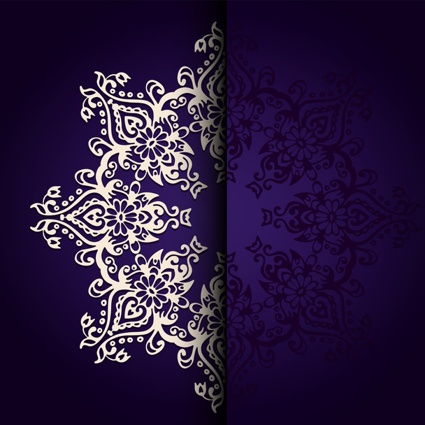 Vector Elegant background lace medallion - Vector, afbeelding
