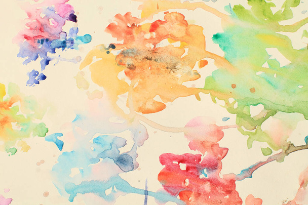 colorido brillante abstracto acuarela salpicaduras pintado fondo
 - Foto, imagen