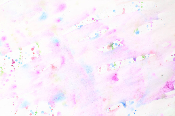colorful bright abstract watercolor painted background - Photo, Image