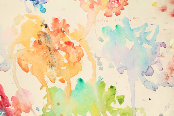 colorido brillante abstracto acuarela salpicaduras pintado fondo
 - Foto, Imagen
