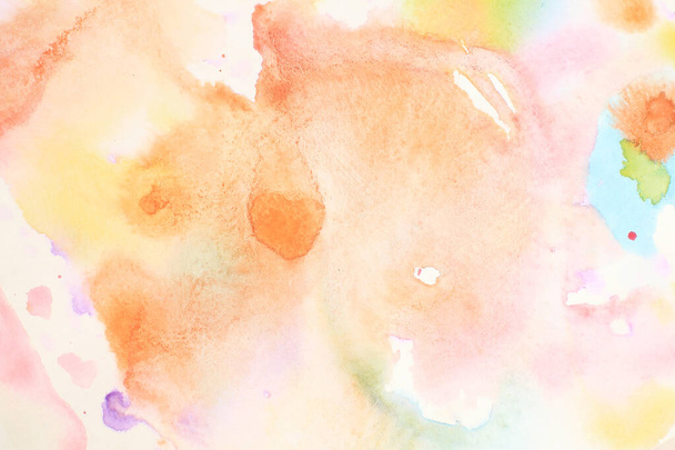 красочный яркий абстрактный акварельный фон - Фото, изображение