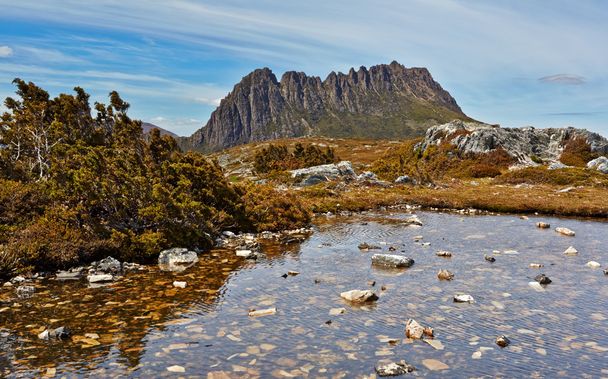 Impresionante montaña de cuna, Tasmania, Australia
 - Foto, imagen