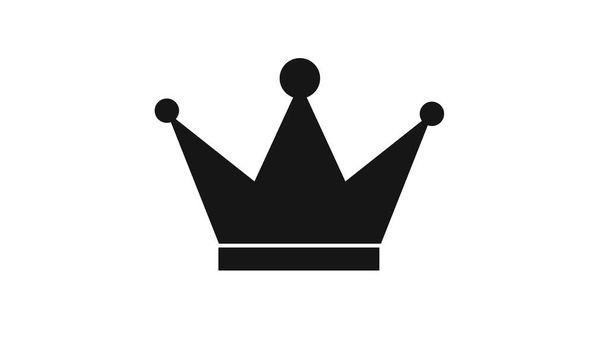 Εικονίδιο Crown σε μοντέρνο επίπεδο στυλ που απομονώνονται σε γκρι φόντο. - Φωτογραφία, εικόνα